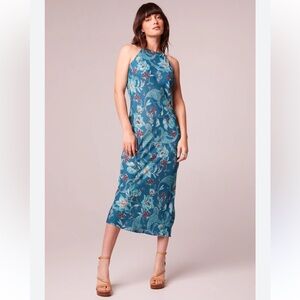 Band of the Free Teal Floral Maxi Dress